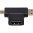 APM Adaptateur HDMI / HDMI mini / HDMI micro, femelle / mâle / mâle, noir photo du produit