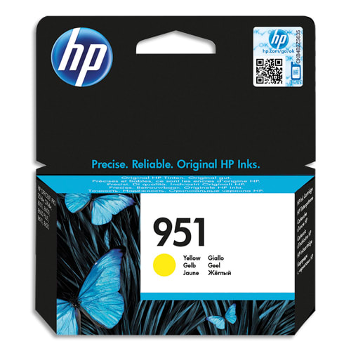 HP 951 Cartouche d'Encre Jaune Authentique (CN052AE) photo du produit