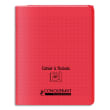 OXFORD C9 Cahier 24x32, 96 pages, 90g, Seyès, couverture polypro Rouge avec rabat photo du produit