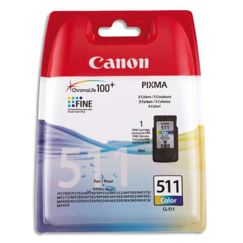 CANON Cartouche Jet d'encre couleur CL511 photo du produit Principale L