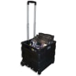 VISO Casier Trolley pliable en polypropylène - Dimensions ouvert L42 x H38 x P40 cm Noir photo du produit