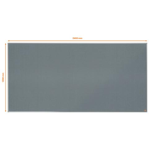 NOBO Tableau d'affichage en feutre Essence 2400x1200 mm - Gris - 1915441 photo du produit Secondaire 1 L