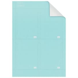 NOBO Pack de 80 fiches T imprimables Indice 3 - Bleu - 2403006 photo du produit