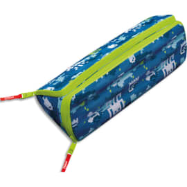 MAPED Trousse xxL double compartiments, réversible et personnalisable. Pixel bleue photo du produit