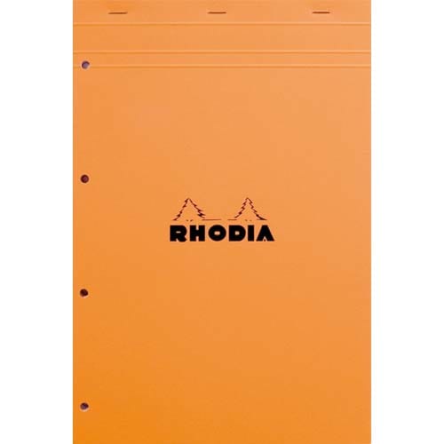 RHODIA Bloc de direction couverture Orange 80 feuilles détachables+perforées format A4+ réglure 5x5 photo du produit Principale L