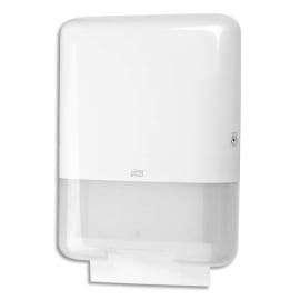 TORK Distributeur pour essuie-mains pliés en V/C H3 Dim. L33,3 x H43,9 x P13,6 cm Blanc semi transparent photo du produit