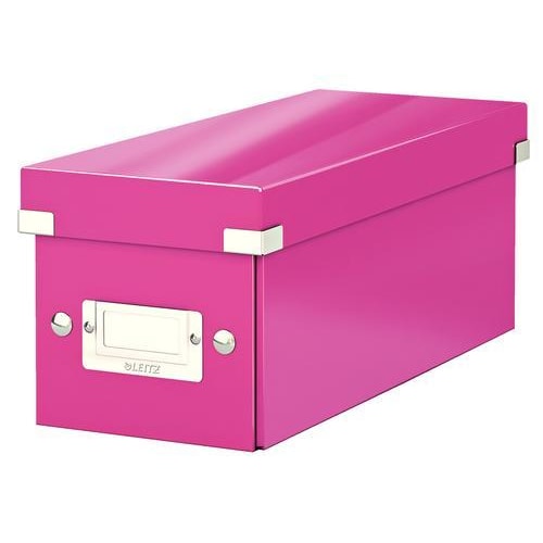 LEITZ Boîte de rangement pour CD Click&Store coloris WOW Rose 60410023 photo du produit Principale L