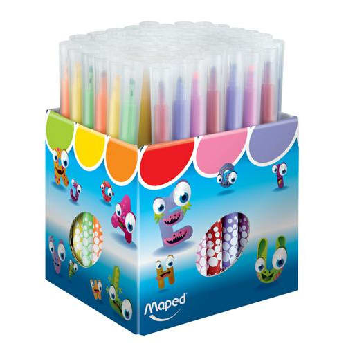 MAPED Schoolpack de 72 feutres Colorpeps pointe moyenne couleurs assorties photo du produit Secondaire 1 L