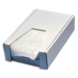 PERGAMY Boîte de 500 enveloppes Blanches 75g DL 110X220 mm fenêtre