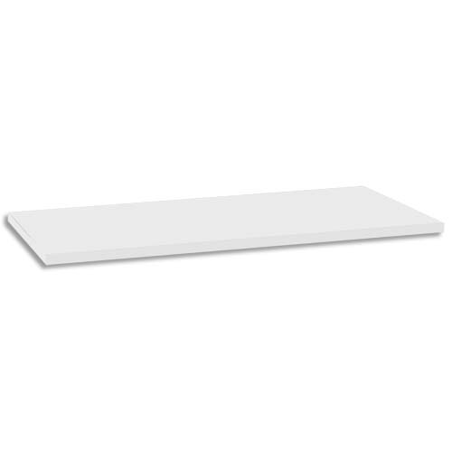 GAUTIER OFFICE Top bois Sunday Blanc, pour crédence longueur 160 cm - Dimensions : L160 x H2 x P46 cm photo du produit Principale L