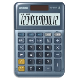 CASIO Calculatrice de bureau 12 chiffres Rouge/Rose (Fuchsia)  MS-20UC-RD-S-EC