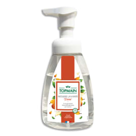 TOPMAIN Flacon poussoir 300ml mousse lavante pour les mains parfum Poire photo du produit