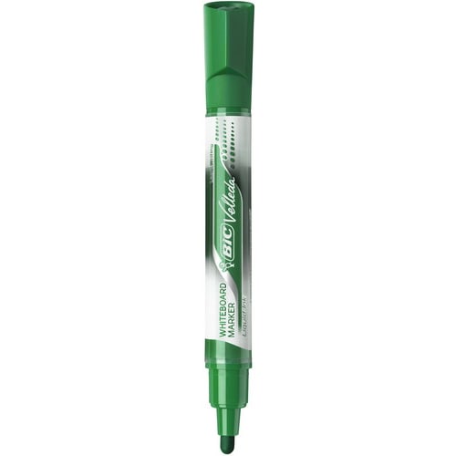 BIC Velleda Feutres pour Tableau Blanc Effaçables à Sec Pointe Conique  Large - Vert