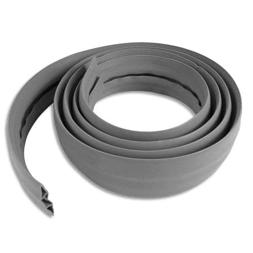 VISO Protège-câbles souple Gris longueur 3 mètres - 66 x 15 mm / ouverture  12 x 19 mm