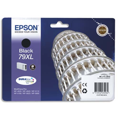 EPSON Cartouche Jet d'Encre Noire XL (2 600 p) ''Tour de Pise'' (T7901) - C13T79014010 photo du produit Principale L