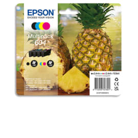 EPSON Pack de 4 cartouches Jet d'Encre ANANAS 604 (T10G6) C13T10G64010 photo du produit