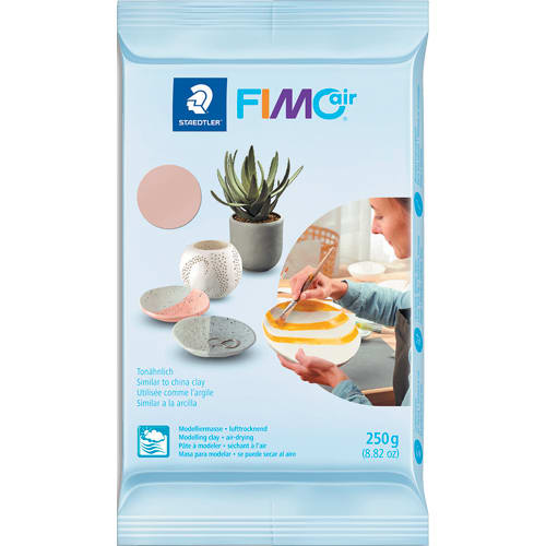 GRAINE CREATIVE Pain 250 gr FIMO AIR ROSE PALE - Simple, lisse, ne colle  pas, PAS BESOIN DE CUISSON ≡ CALIPAGE