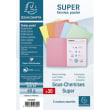 EXACOMPTA Paquet de 30 sous-chemises SUPER 60 en carte 60 grammes coloris assortis pastels photo du produit