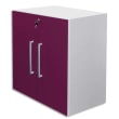 MT INTERNATIONAL Lot de 2 Portes Basses MT1 Elégance pour module - Dim 1 porte L39,7 x H79,5 cm Prune photo du produit