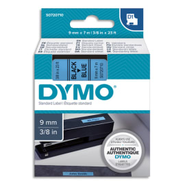 DYMO Ruban D1 Noir/Bleu 9MMX7M pour 1000/1000+/2000/3500/4500/5000/5507 photo du produit