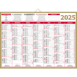 Calendrier 2024 Quo Vadis 12 mois 55 x 40,5 cm - JPG