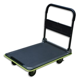 WONDAY Chariot pliable Gris Noir capacit&eacute; 300 kg, porte outils - Dim. d&eacute;pli&eacute; : L90 x H84,5 x P60 cm photo du produit