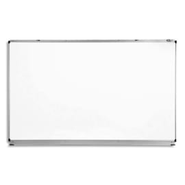 ULMANN Tableau mural en acier émaillé Blanc, effaçable à sec, porte-accessoires - Format : 200 x 106 cm photo du produit