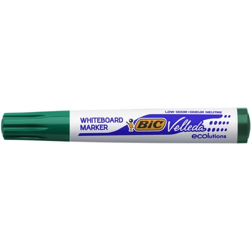 BIC Velleda 1701 ECOlutions Feutres pour Tableau Blanc Effaçables à Sec à Pointe Conique Moyenne - Vert photo du produit Secondaire 2 L