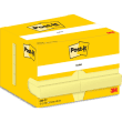 POST-IT Lot de 12 blocs repositionnables 656CY 100 feuilles. Format 5,1 x 7,6cm. Coloris Jaune photo du produit