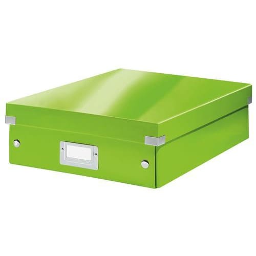 LEITZ Boîte CLICK&STORE taille M avec compartiments amovibles. Coloris Vert photo du produit Principale L