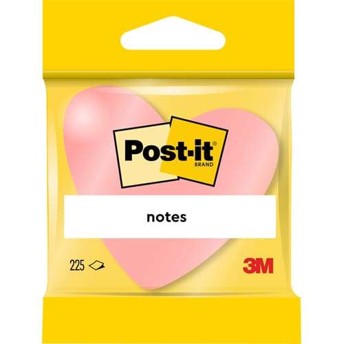 POST-IT Bloc repositionnable 225 feuilles forme coeur 2007H photo du produit Secondaire 2 L