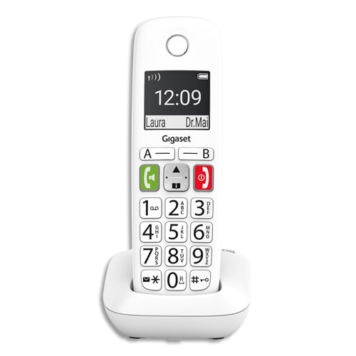 GIGASET Téléphone sans fil E290 Solo Blanc S30852-H2901-N102 sans répondeur photo du produit Principale L