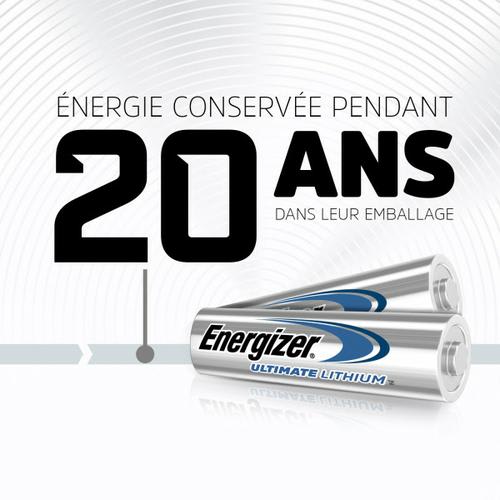 ENERGIZER Pile Ultimate Lithium AA LR6, pack de 4 piles photo du produit Secondaire 2 L