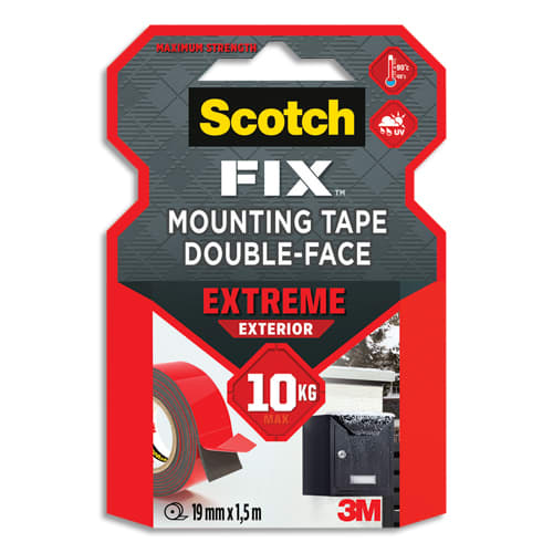 3M Ruban adhésif double face ​Extra Fort - Multifonctionnel