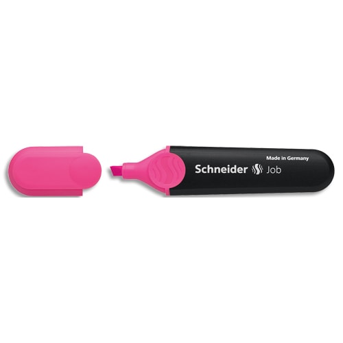 SCHNEIDER Surligneur JOB 150 (rechargeable) pointe biseautée, encre Rose photo du produit Principale L