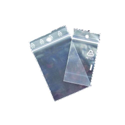 Sachet plastique à fermeture zip Transparent 50µm 100 mm x 150 mm photo du produit Principale L