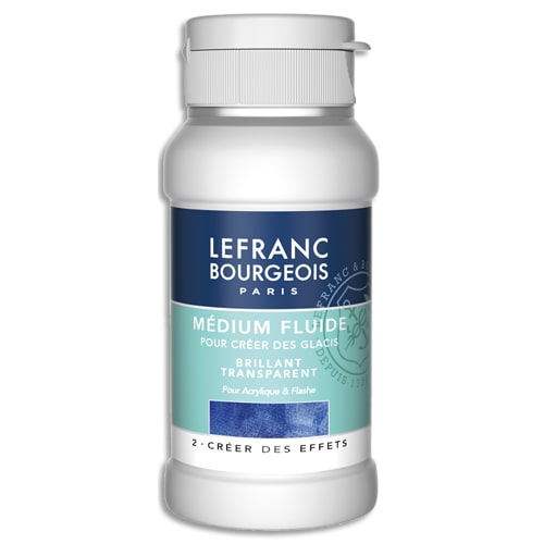 LEFRANC BOURGEOIS Additif acrylique médium fluide brillant. Pour intégration matières&effets de volume photo du produit Principale L