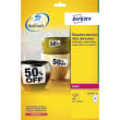 AVERY Boîte de 480 étiquettes Laser inaltérables Blanches 63,5 x 33,9 mm L4773-20 photo du produit