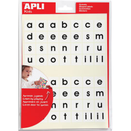 APLI Sachet de 5 feuilles de gommettes alphabet photo du produit