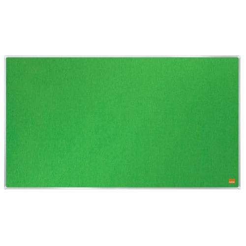 NOBO Tableau d'affichage Widescreen en feutre Impression Pro - 1550 x 870 mm - vert - 1915427 photo du produit