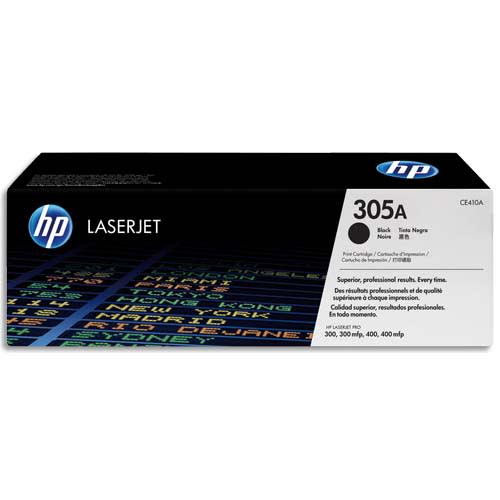 HP 305A CE410A Toner Noir Authentique pour HP Color LaserJet Pro M351 / M375 / M451 / M475 photo du produit