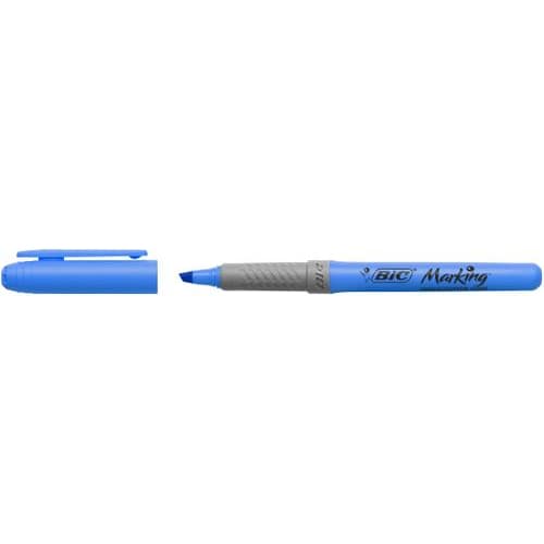 BIC Highlighter Grip Surligneurs Pointe Biseautée - Bleu photo du produit Secondaire 3 L