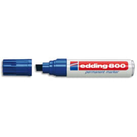 EDDING Marqueur Edding 800 permanent, corps alu - pointe biseautée- coloris Bleu photo du produit