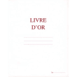 ELVE Livre d'Or format 21x29,7cm Blanc 148 pages. Couverture aspect cuir photo du produit