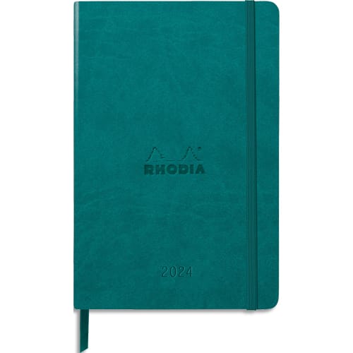 CLAIREFONTAINE RHODIA Agenda Webplanner Janvier à Décembre 2024 A5 - grille verticaIe, 160 pages NOIR photo du produit Principale L