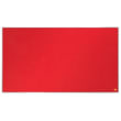 NOBO Tableau d'affichage Widescreen en feutre Impression Pro - 890 x 500 mm - rouge - 1915420 photo du produit