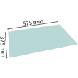 EXACOMPTA Sous-mains AQUAREL en carton rigide. Dimensions (l x p) : 57,5x37,5cm - Vert Pastel photo du produit