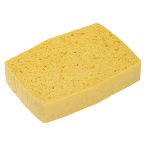 SPONTEX Lot de 10 Eponges tradition n°4 Azella Jaune - Dim.: 14,4 x 2,8 x 10,1 cm photo du produit Principale L