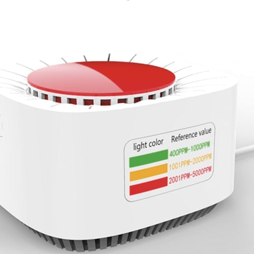 KOKOON Mesureur Capteur de C02 alerte par variation de couleur et alarme sonore fonction du taux de C02 photo du produit Principale L