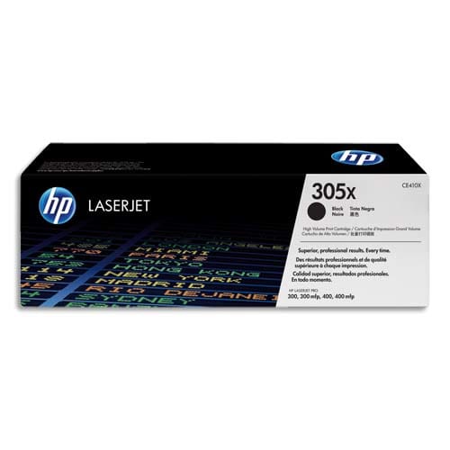 HP 305X CE410X Toner Noir grande capacité Authentique pour HP Color LaserJet Pro M351/M375/M451/M475 photo du produit